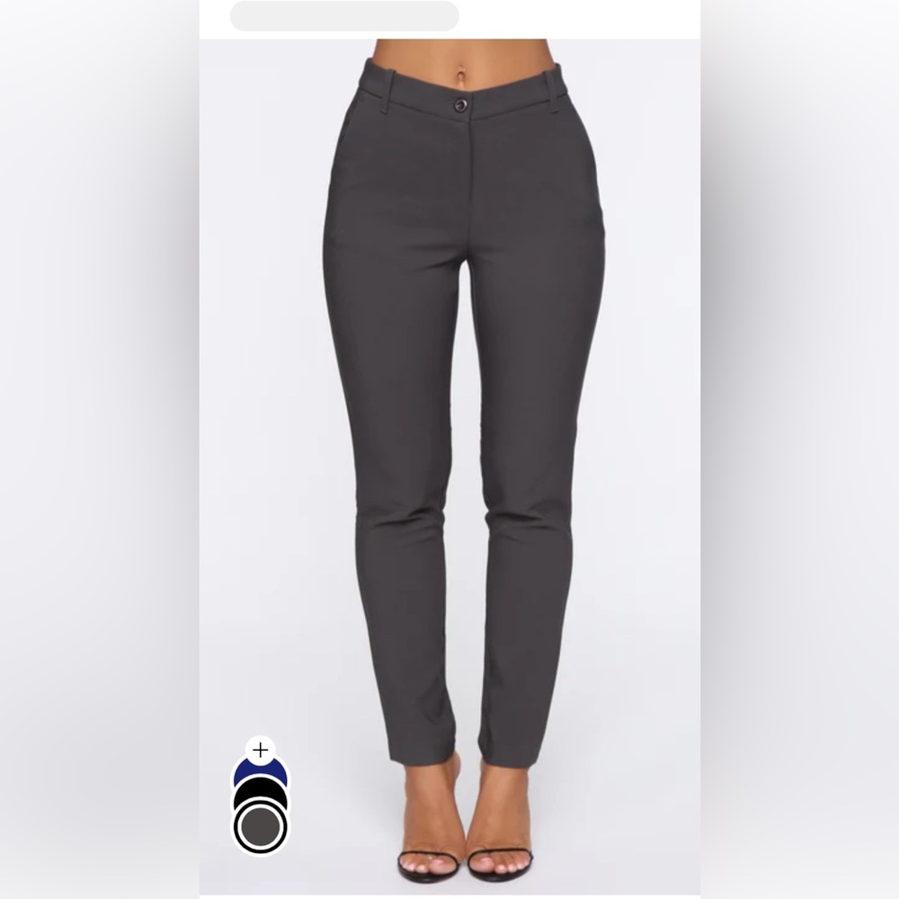 Fashion Nova Charcoal Skinny Pants